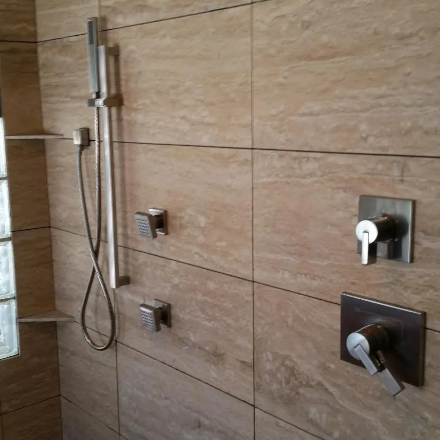 Shower fixture installation for Water Heater Replacement in Freeport